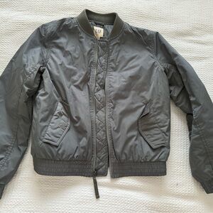 Gap green bomber rain coat